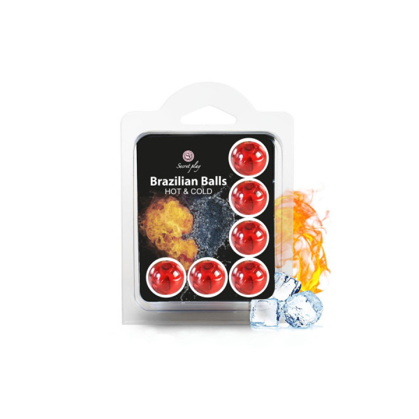 Boules de massage Brésiliennes effet chaud froid x6 